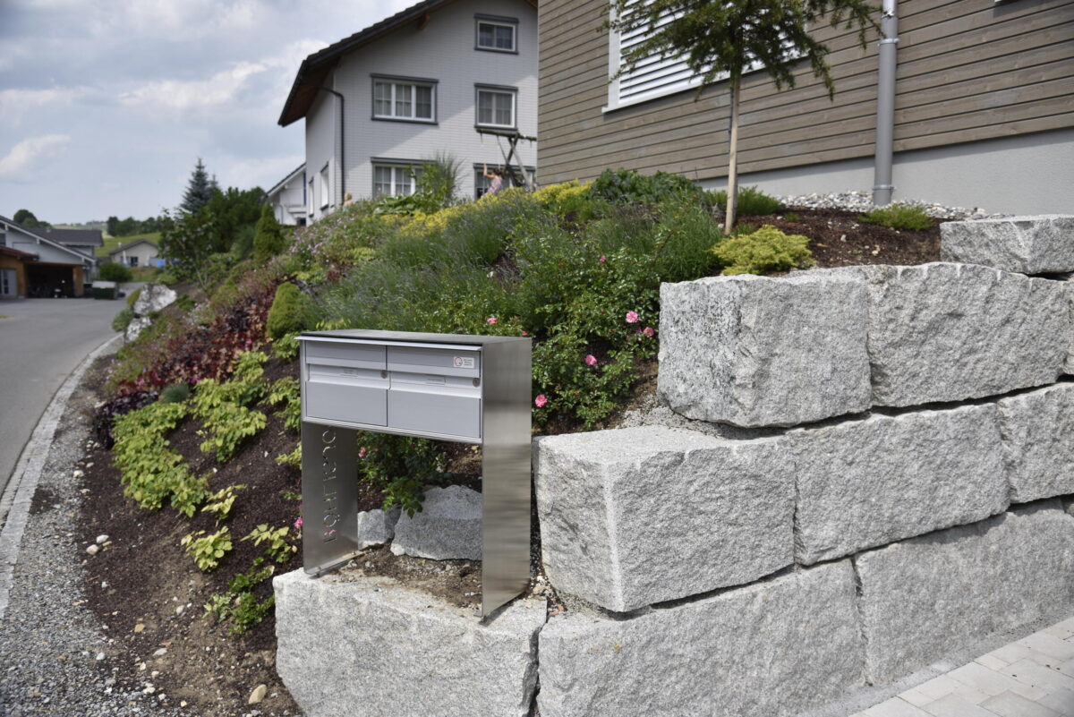 Mauerwerk aus wildem Granit